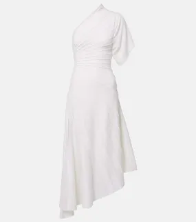 Alaia Asym Ray virgin wool midi dress