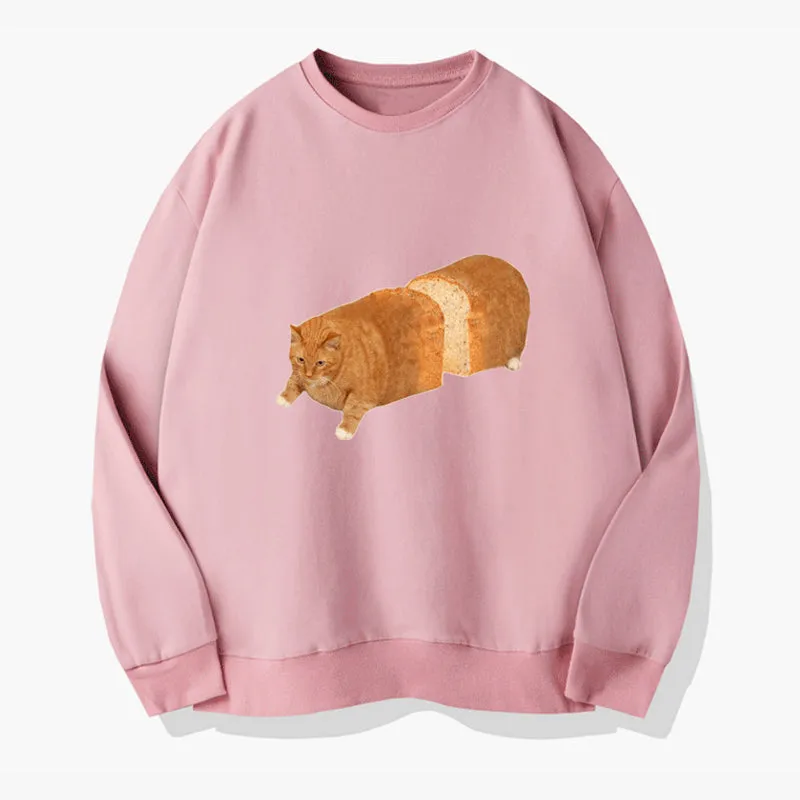 Bread Cat Meme Aesthetic Sweatshirt