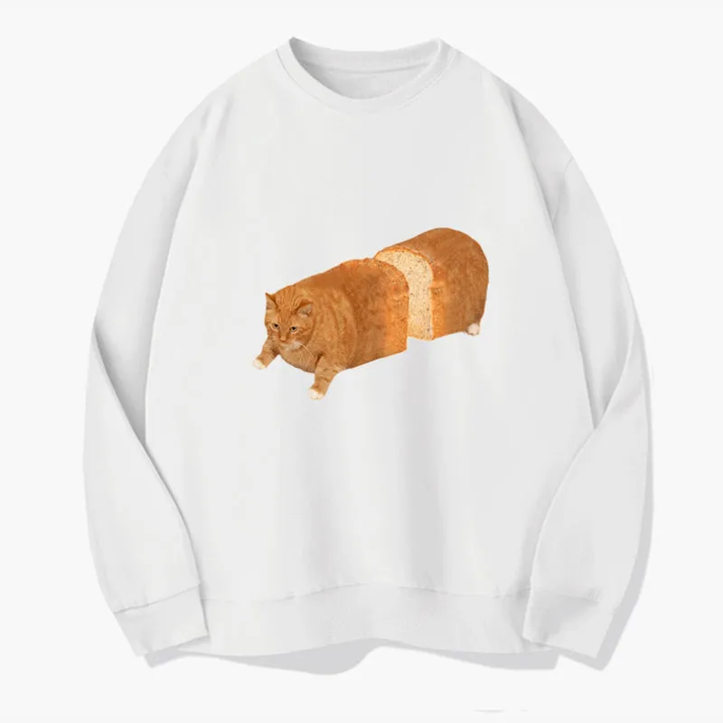 Bread Cat Meme Aesthetic Sweatshirt