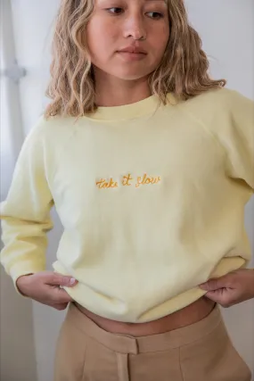 Ceremony Chainstitch X Prism Daffodil Take It Slow Sweatshirt