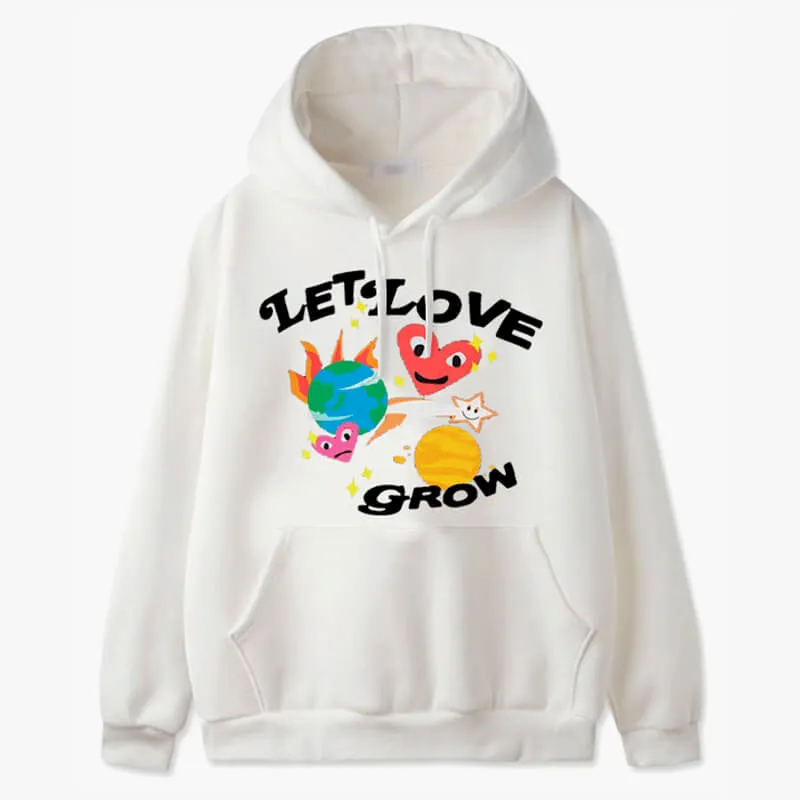 Let Love Grow Hoodie Hip Hop Aesthetic