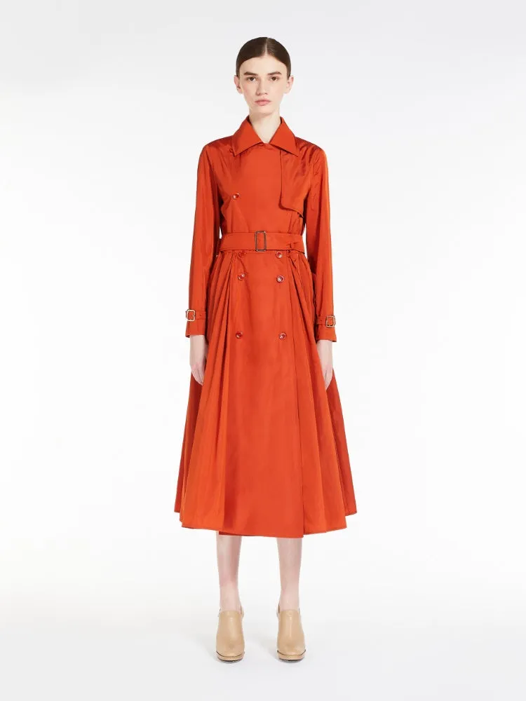 MAX MARA Silk taffeta duster coat