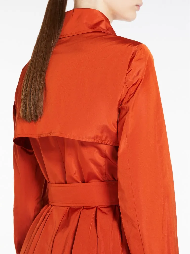 MAX MARA Silk taffeta duster coat