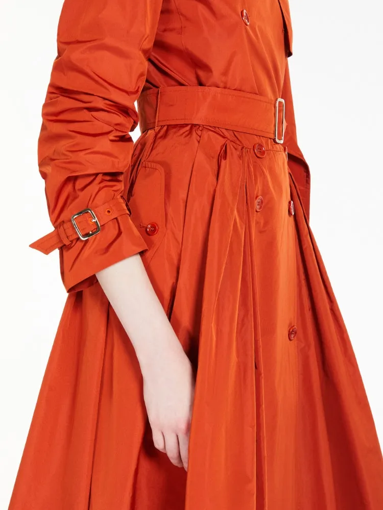 MAX MARA Silk taffeta duster coat