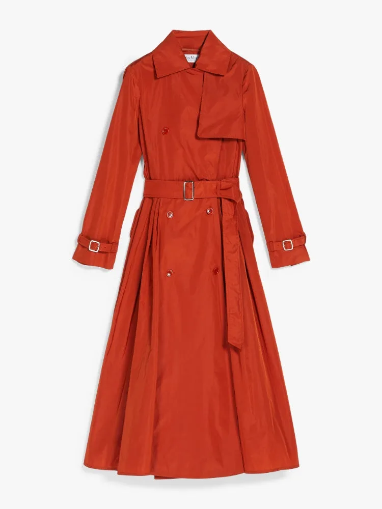 MAX MARA Silk taffeta duster coat